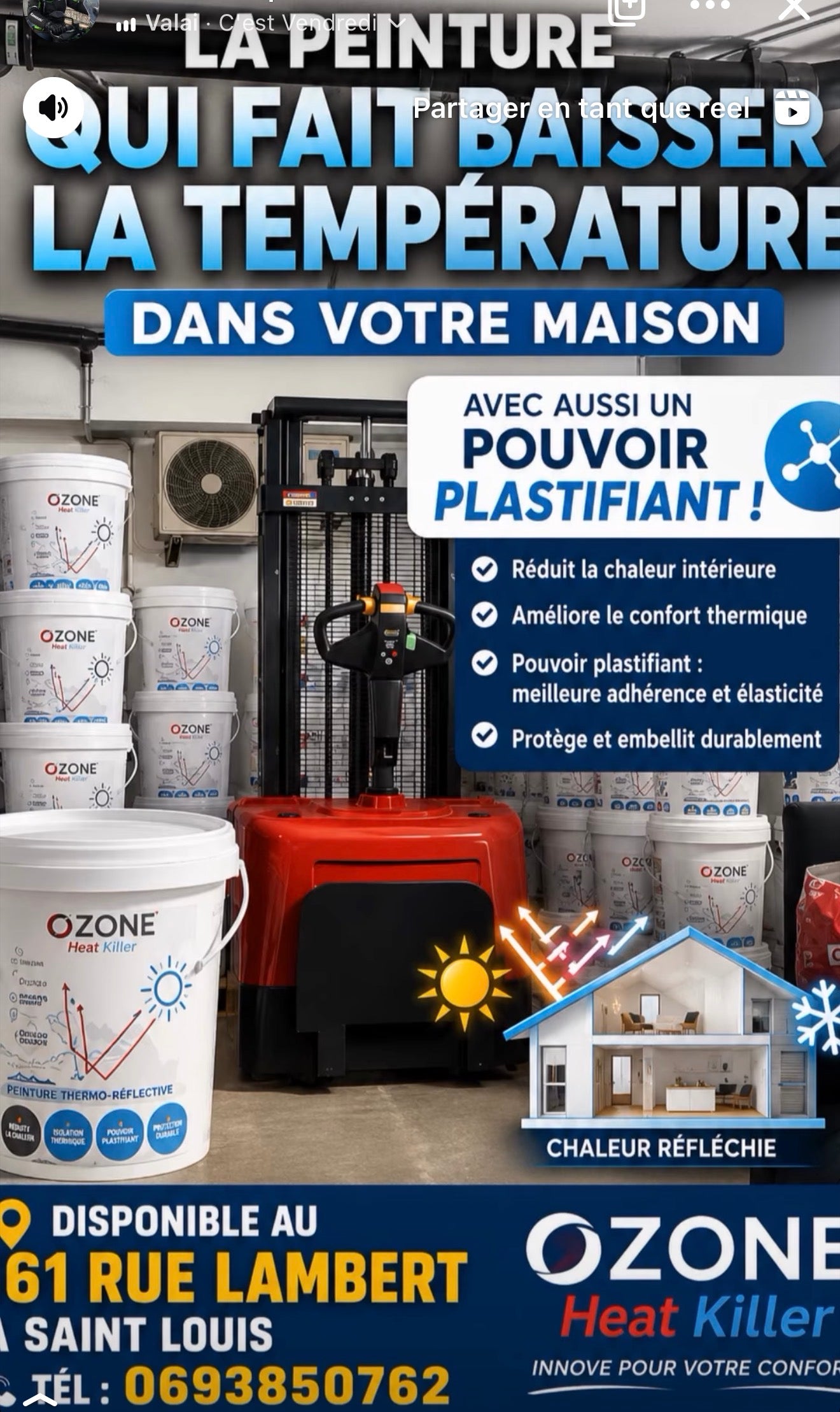 Peinture Réflective Ozone